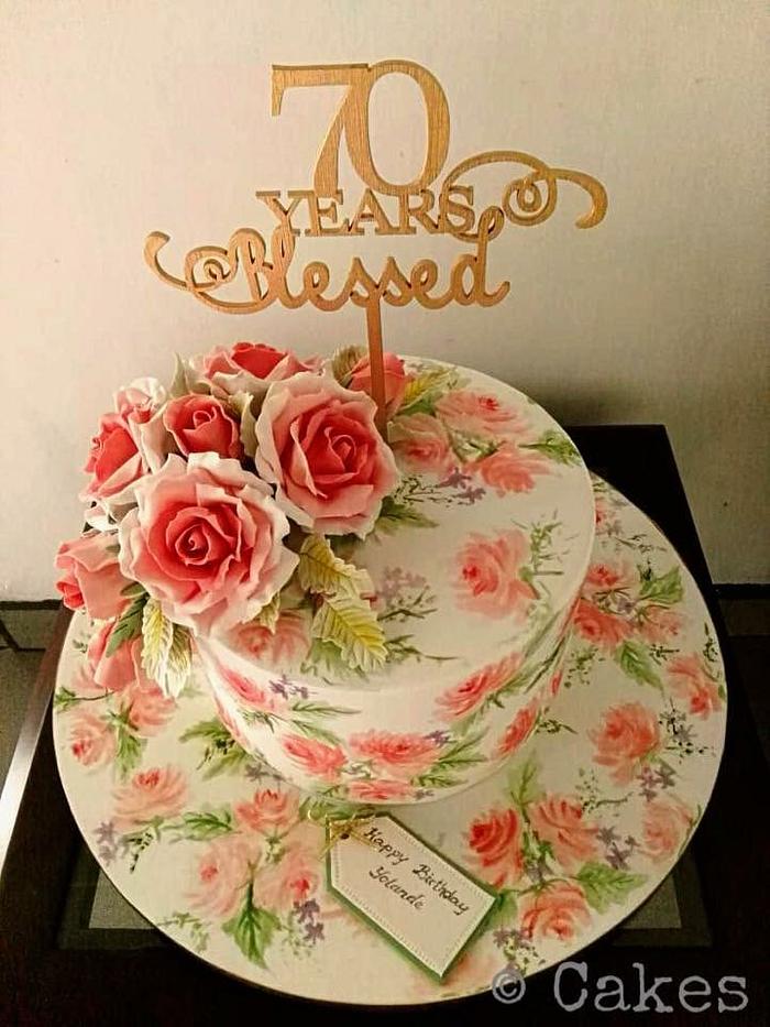 Floral Birthday Cake 