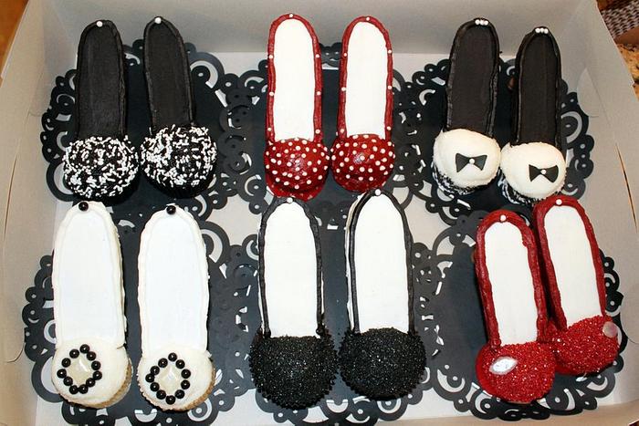 High heel cupcakes