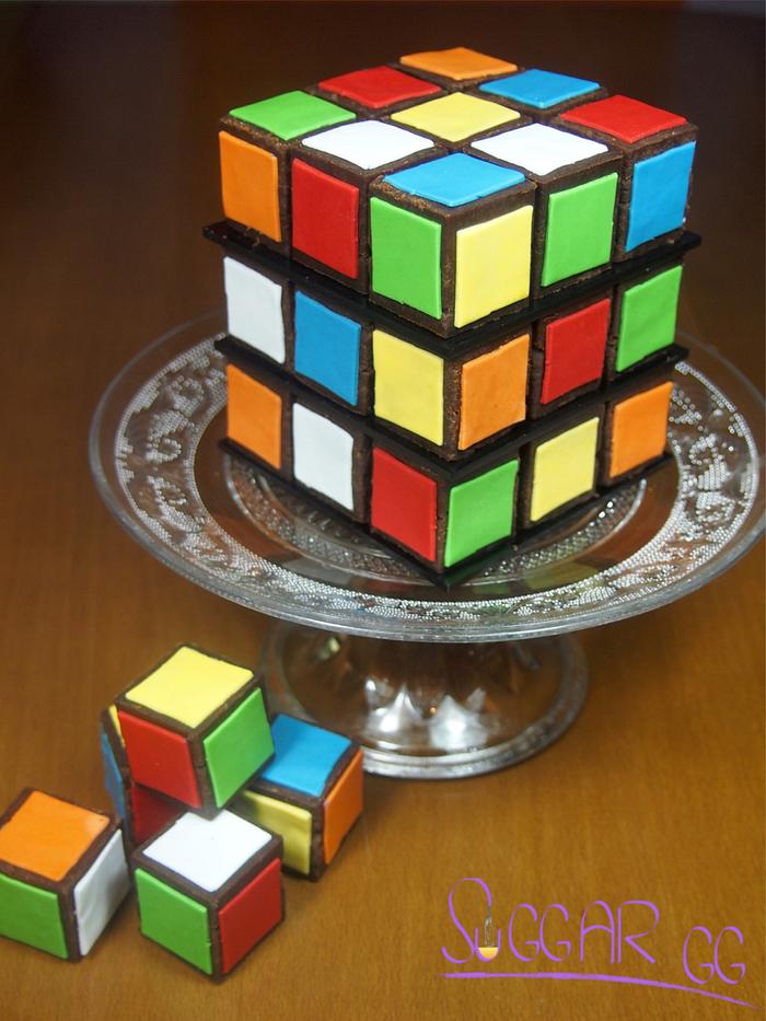 Rubik'Cube Cake