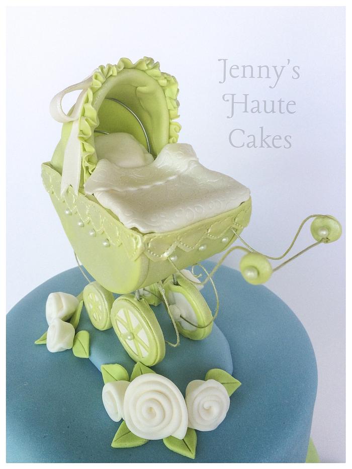 Baby Carriage Cake Topper Baby Shower Carriage Cake Decorations Gender  Reveal | eBay