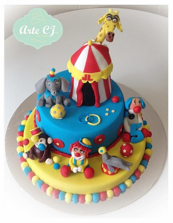 Circus Birthday Cake 