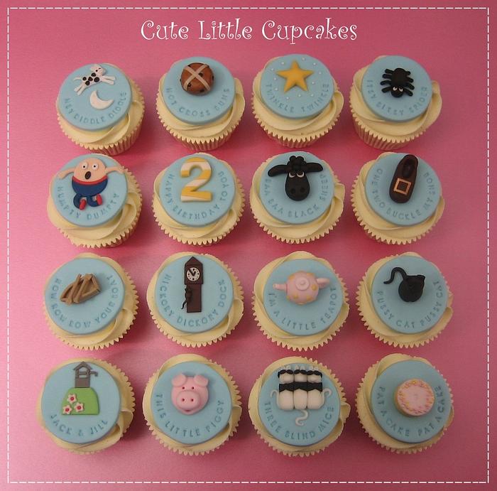 Nursery Rhyme Cupcakes