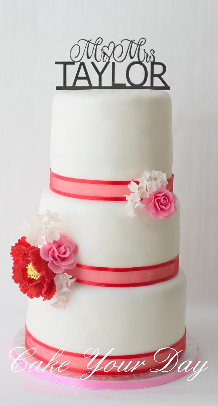 Wedding Cake 'Mr&Mrs'