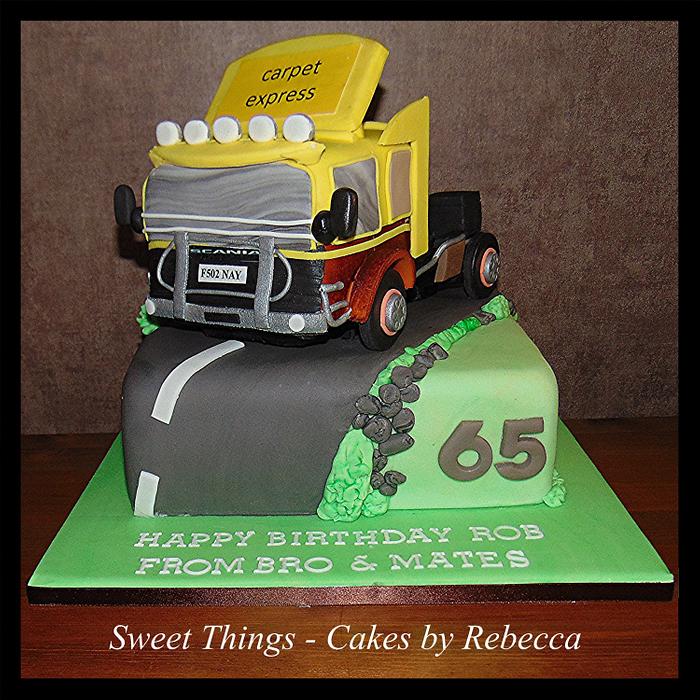 Truck cab cake