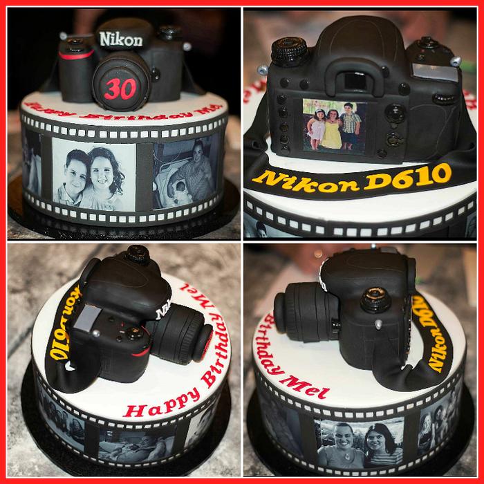 Fondant Camera Cake | Canon Camera Cake Design