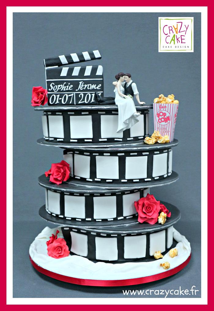 Cinema wedding cake