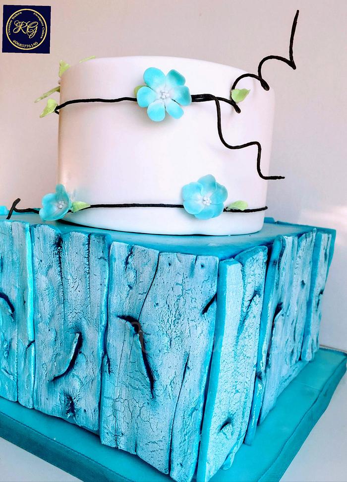 Woodland theme cake