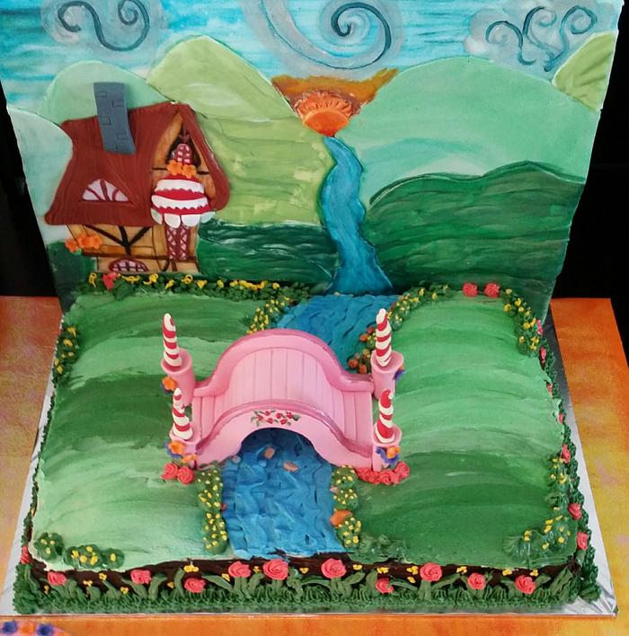 My lil Pony lanscape Cake