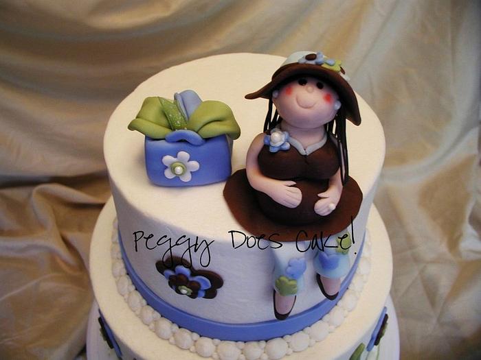 Leigha's baby shower cake