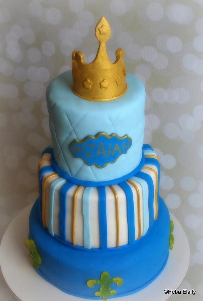 Royal baby shower cake.