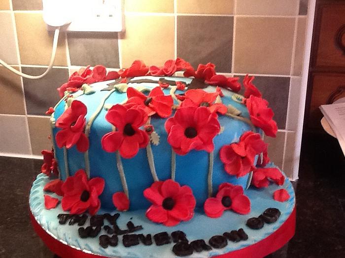 Honour cake in commemoration of WW1