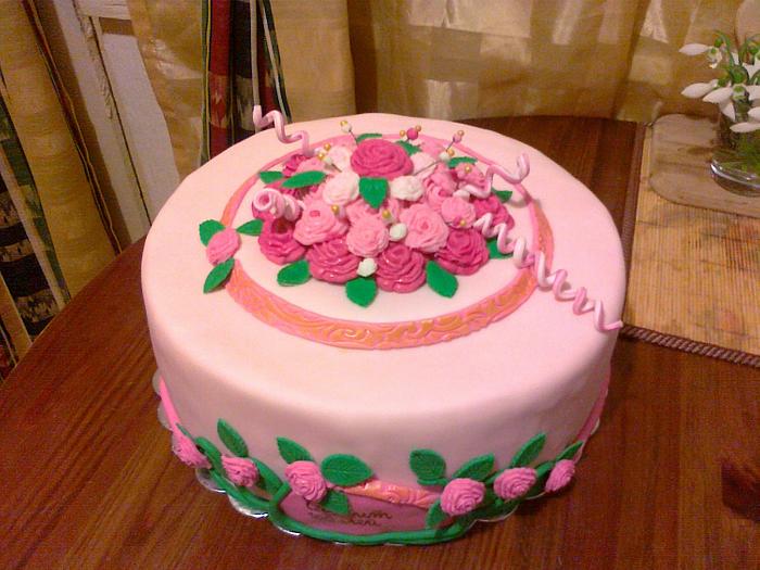 roses cake