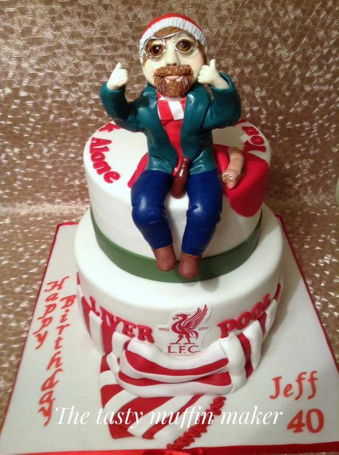 40th Birthday LiverPool cake