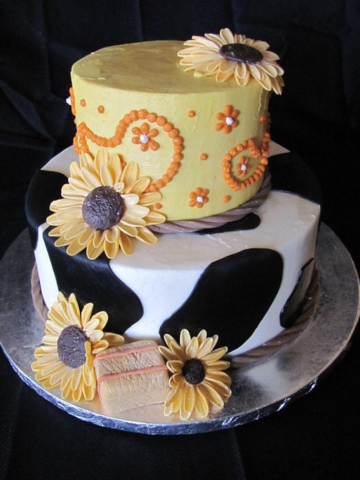 Country Girl Bridal Shower Cake