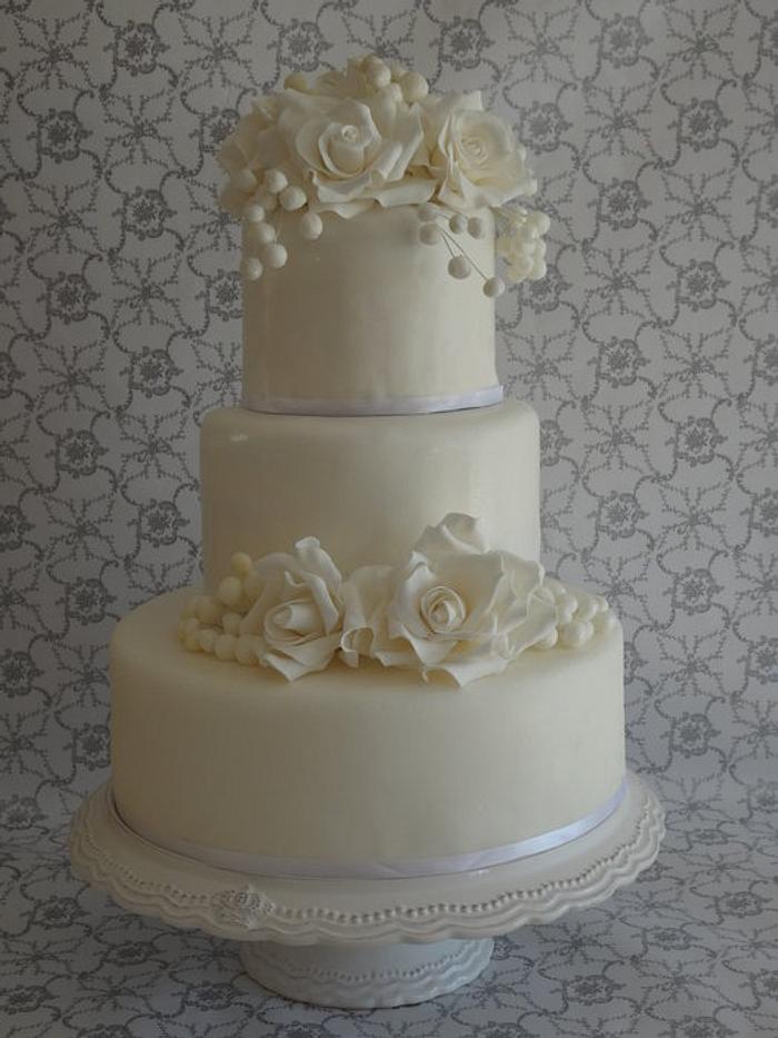 White wedding Cake