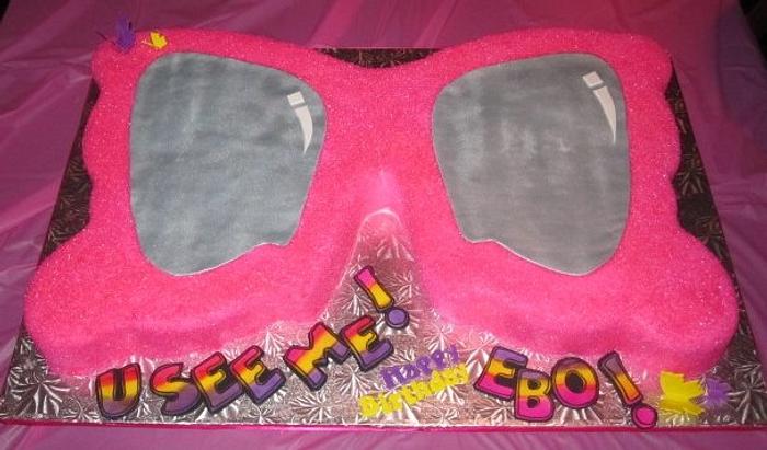Butterfly Glasses Cake