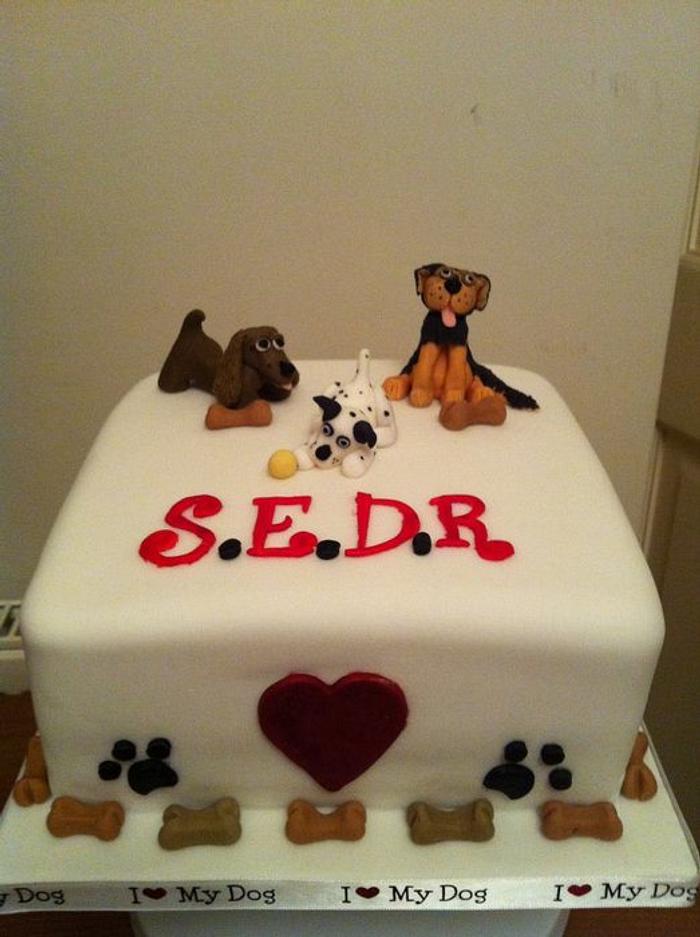 Dog rescue cake
