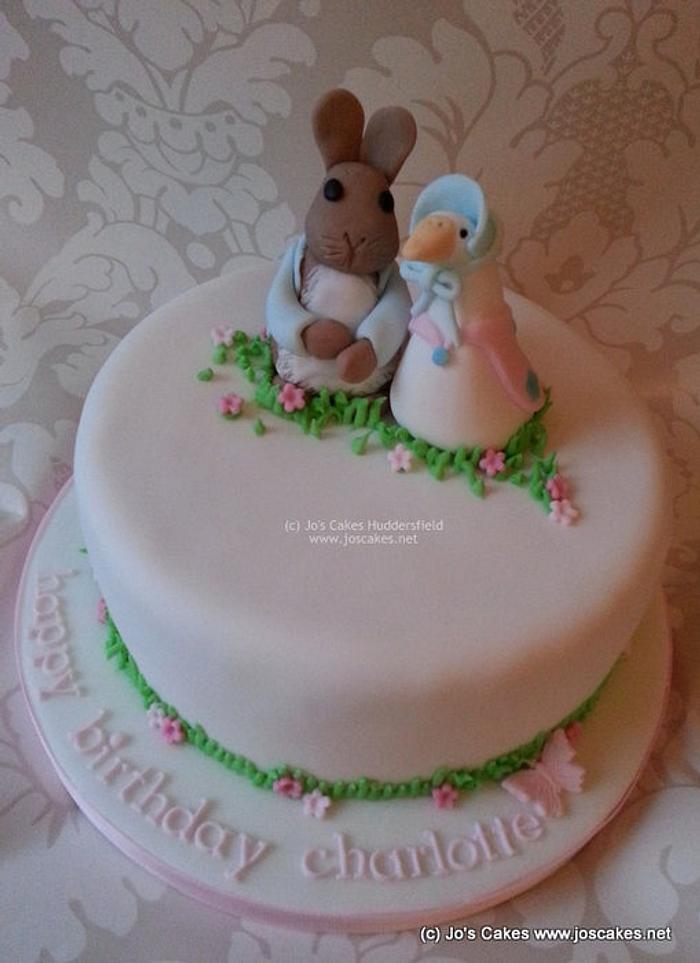 Beatrix Potter inspired Birthday Cake