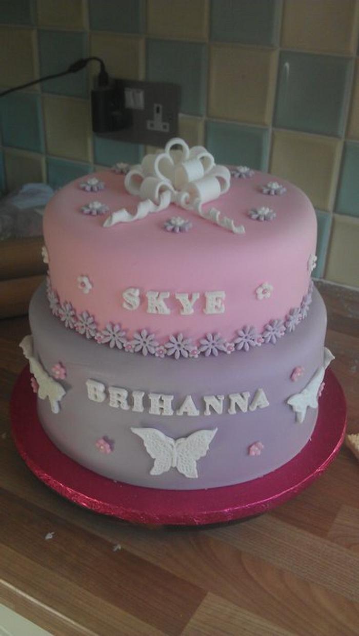 My first two tier cake :)