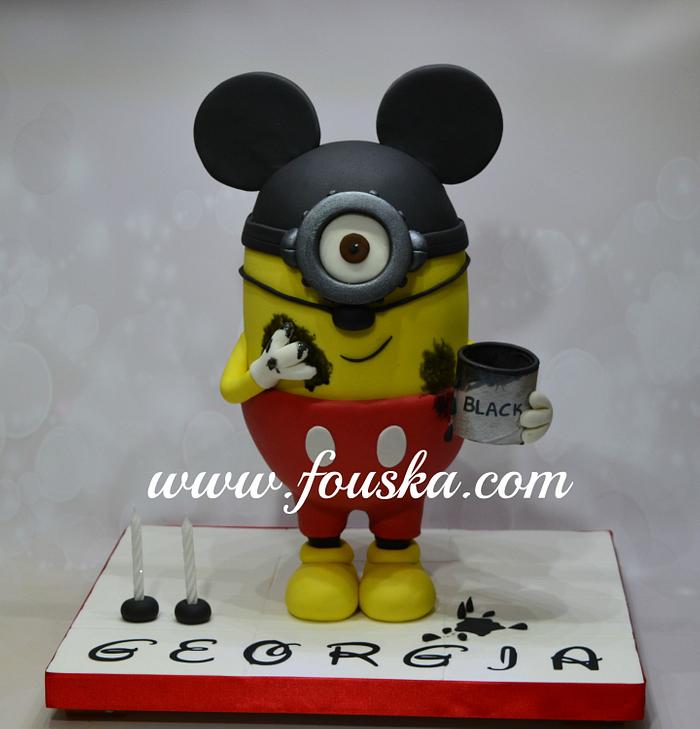 Minion - Mickey cake