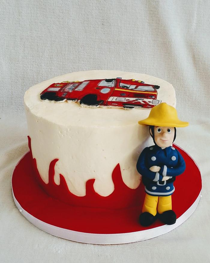 Fireman Sam Fondant Cake | Sugar Please | CAKES