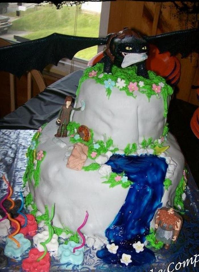 how to train your dragon cake