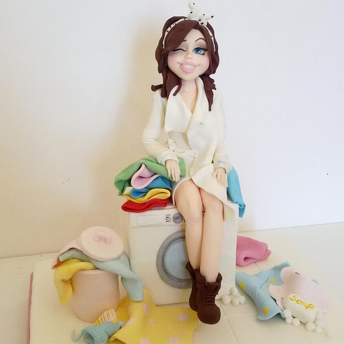 la bella lavanderina - Decorated Cake by Sabrina Adamo - CakesDecor