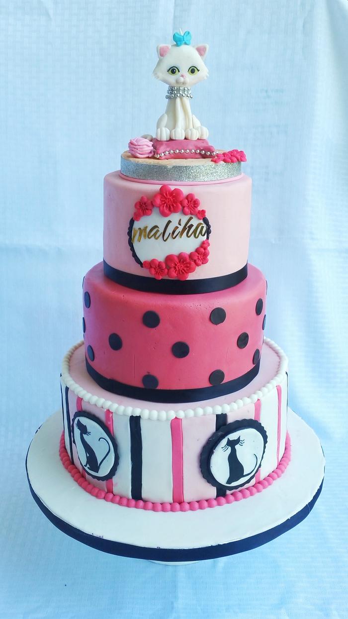 Cat Lady Cake - Decorated Cake by palakscakes - CakesDecor