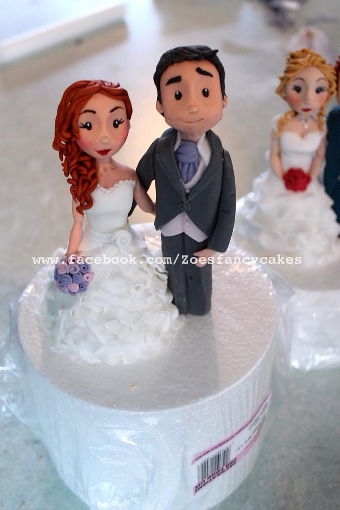 Bride and Groom cake topper 