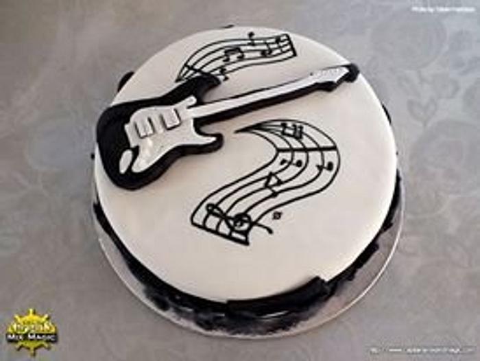 Guitar Topper Cake