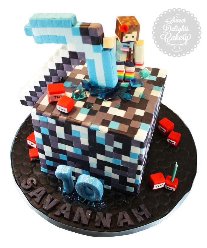  Minecraft cake