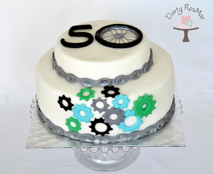 Cyclist Birthday Cake