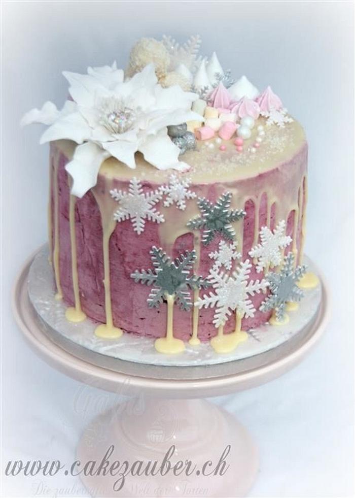 Winter Dream Dripping Cake