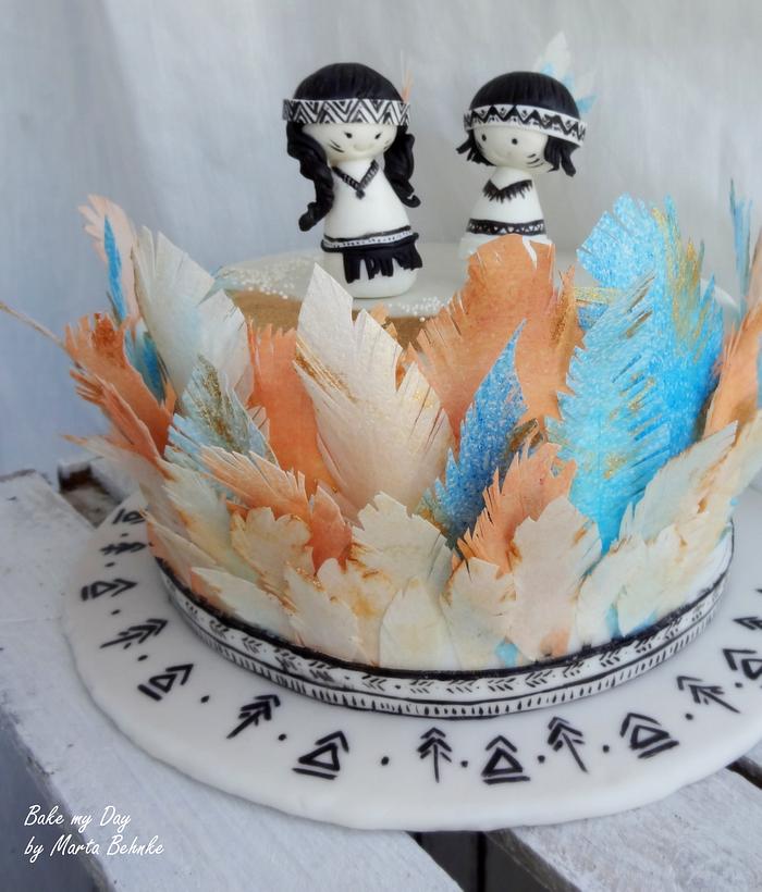 little indian twins cake