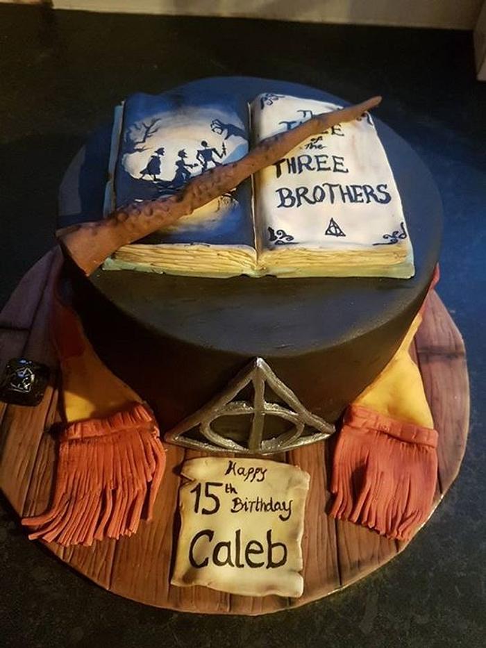 Harry Potter deathly hallows cake 