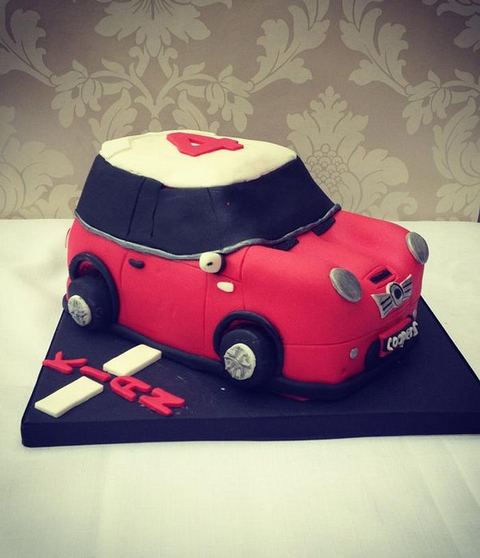 Mini Car birthday cake - Decorated Cake by funkyfabcakes - CakesDecor