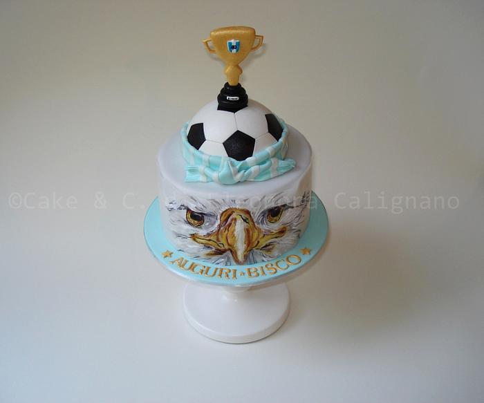 Lazio football soccer cake