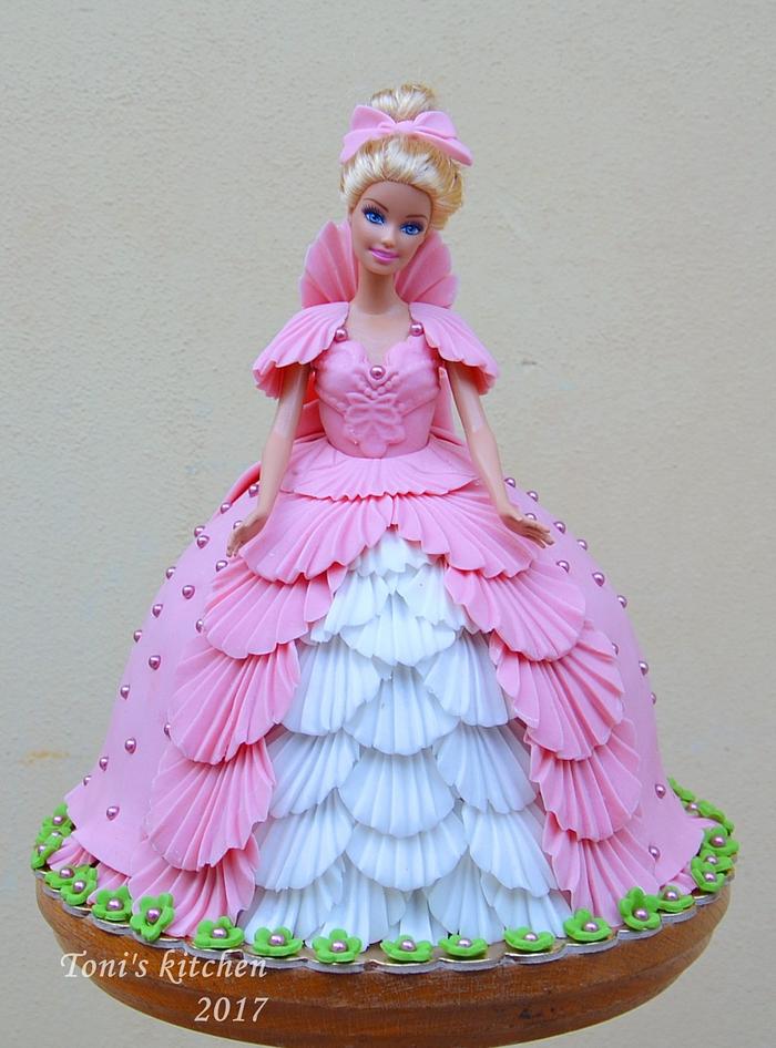 Princess doll cake