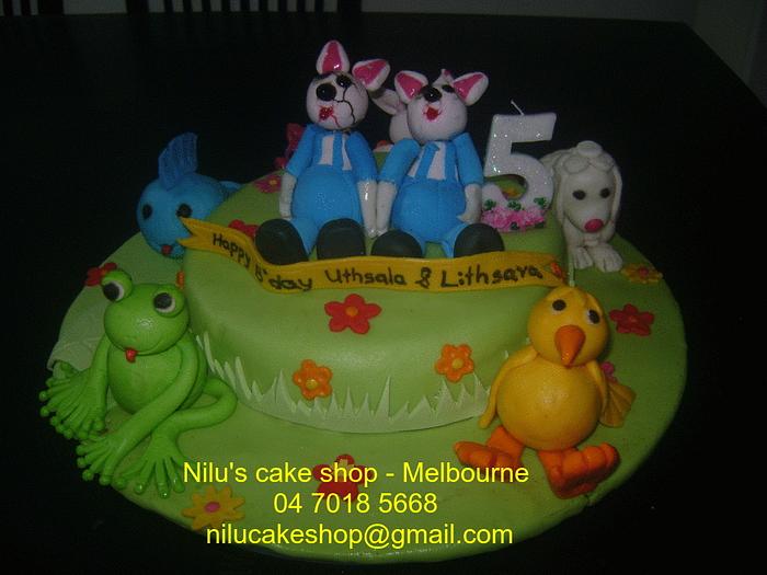 Lovely 3D Animals Cake 