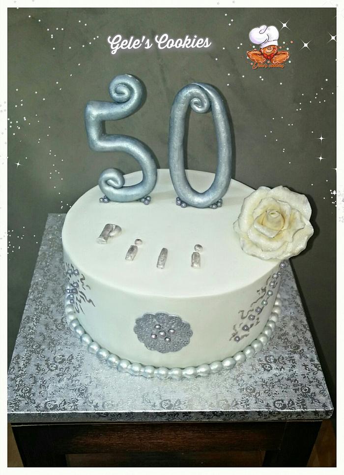 50 birthday cake