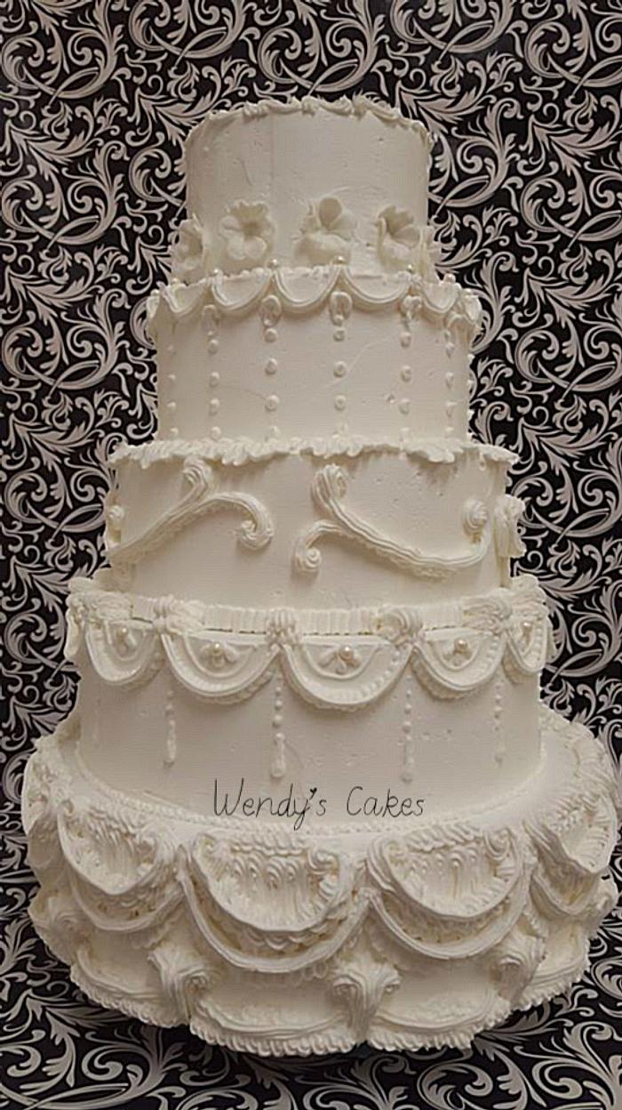 Butter Cream Lambeth Wedding Cake
