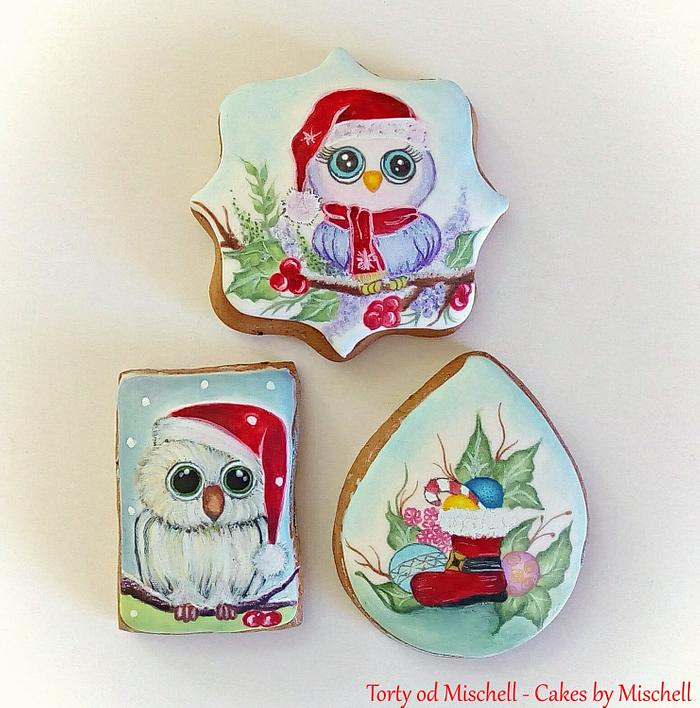 Hand painted christmas gingerbread