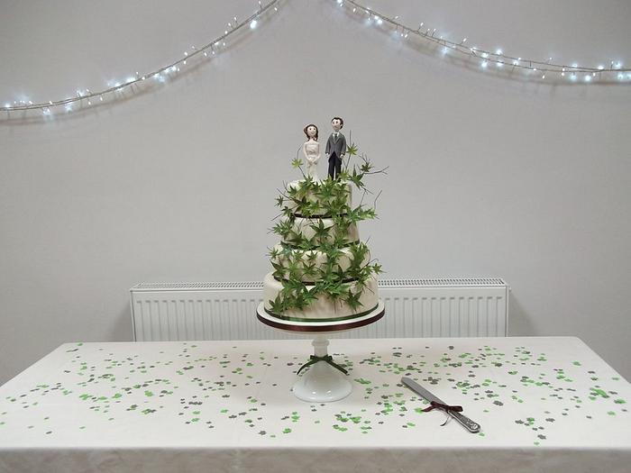 Wedding Cake at Maidens Barn, Essex
