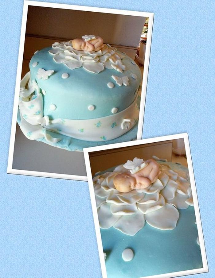 A baby shower cake 