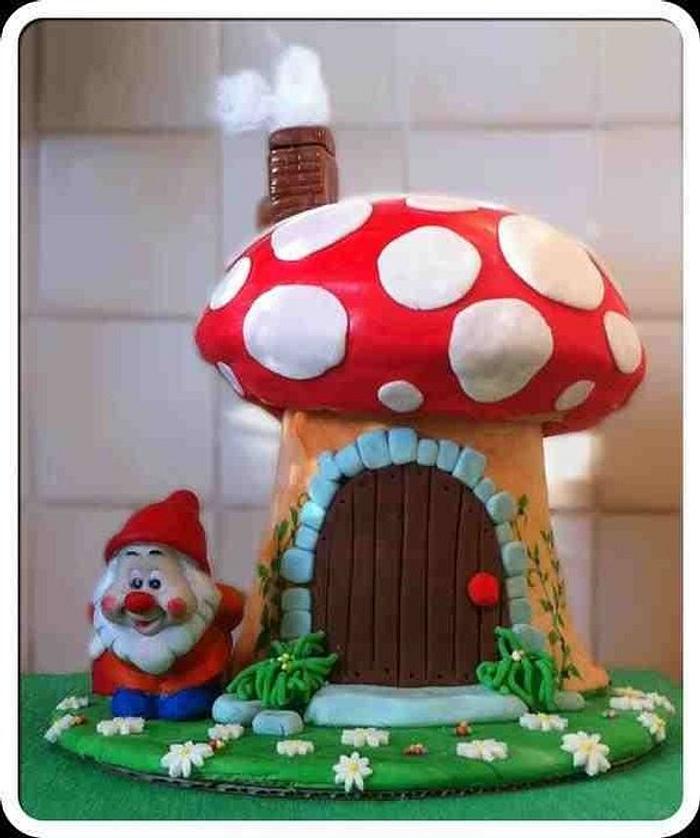 House mushroom cake