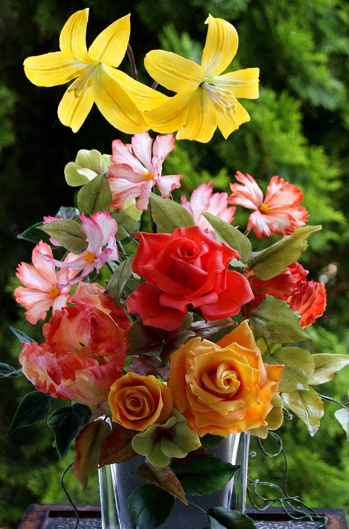 Sunny bouquet of flowers