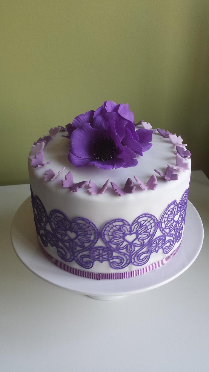 Purple lace cake 