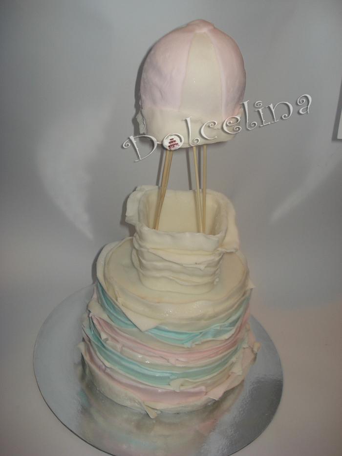 Hot air baloon cake