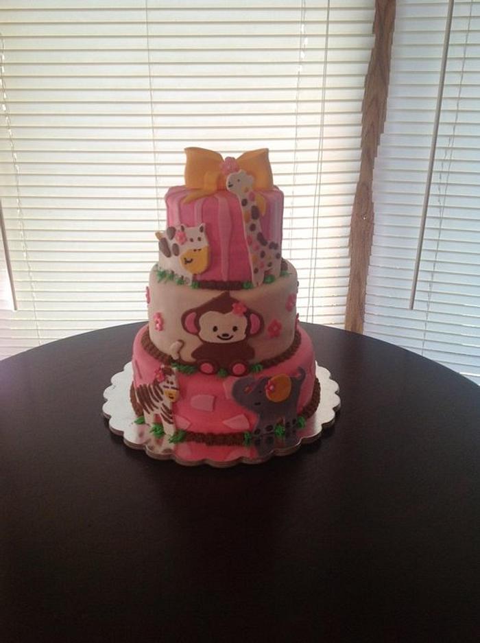 Baby shower cake 