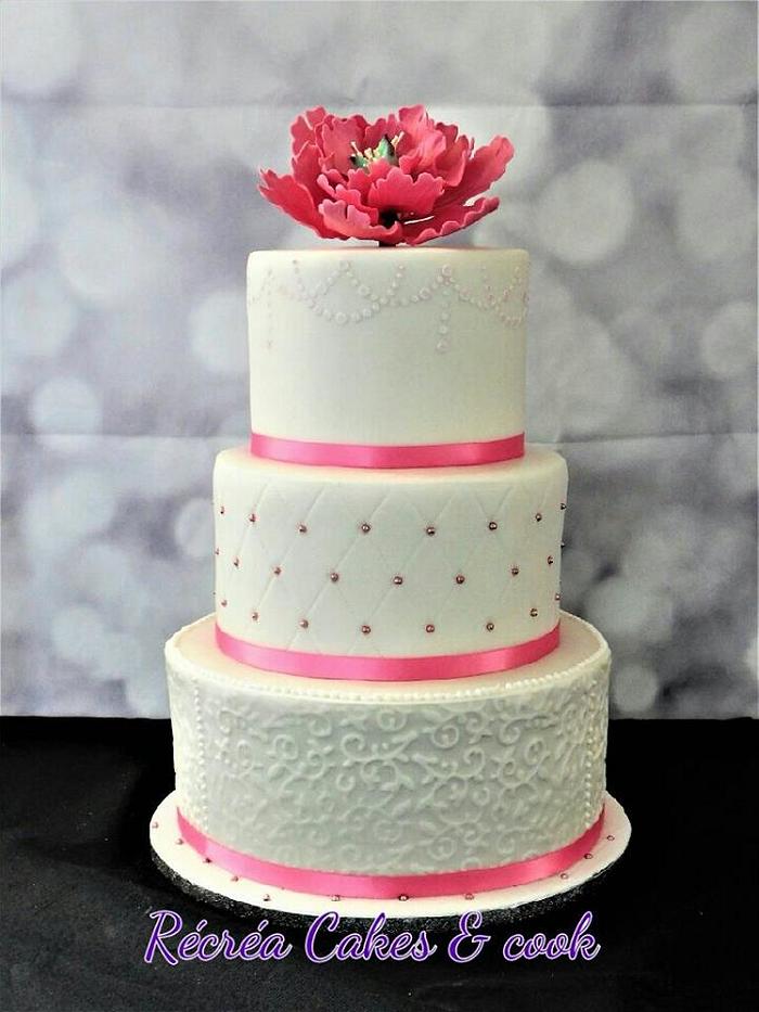 birthday wedding cake 